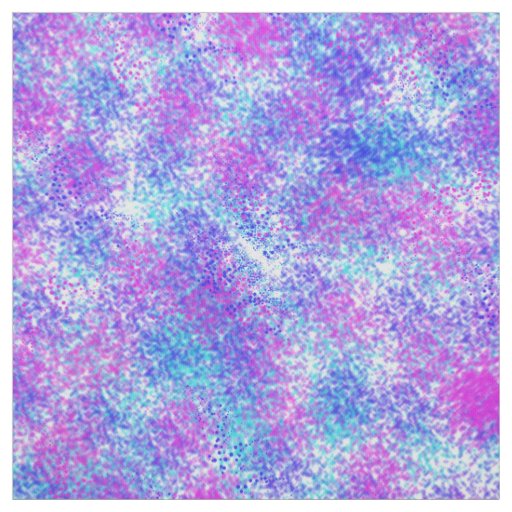 Pink, Blue, and Aqua Abstract Splatter Fabric