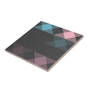 pink blue and gray geometric ceramic tile