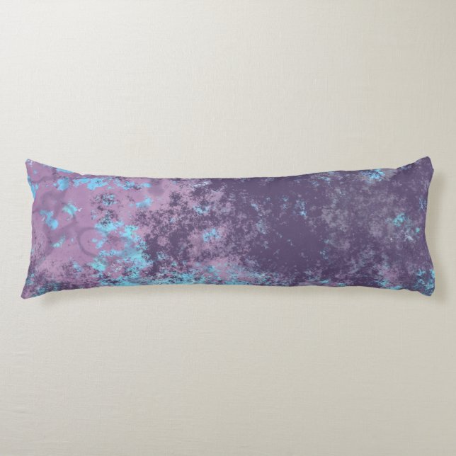 pink blue and purple  body pillow (Front)