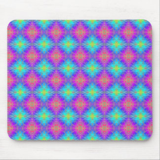 Pink, Blue and Purple Bokeh Quilt Mouse Pad