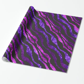 Purple Zebra Wrapping Paper, Purple Zebra Gift Wrap Designs
