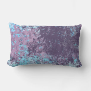pink blue and purple   lumbar pillow