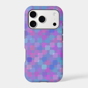 Pink, Blue and Purple Squares iPhone 17 Pro Case