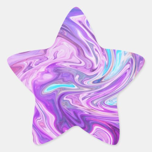 pink blue and purple swirls stickers