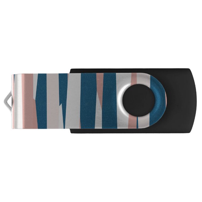 Pink blue and white flash drive (Back)