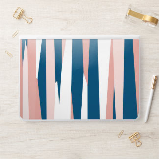 Pink blue and white HP laptop skin
