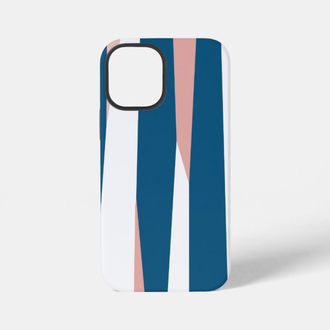 Pink blue and white iPhone case (Back)