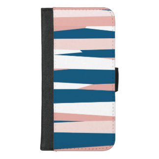 Pink blue and white iPhone 8/7 plus wallet case