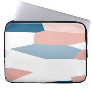 Pink blue and white laptop sleeve