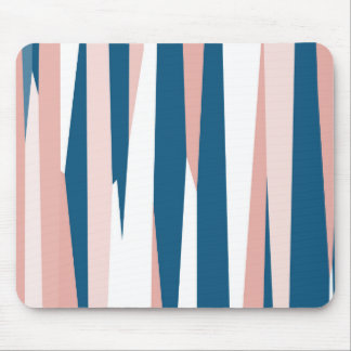 Pink blue and white mouse pad