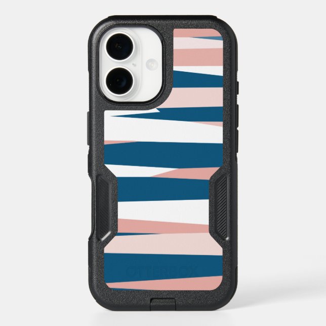 Pink blue and white otterbox iPhone case (Back)