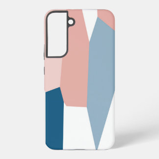 Pink blue and white samsung galaxy s22+ case