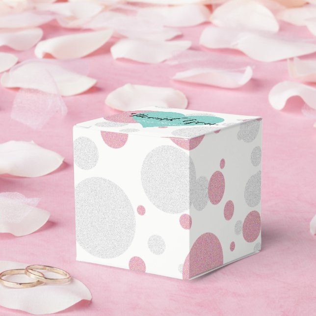 Pink Blue Baby Reveal Sprinkle Shower Tiara Party Favor Boxes (Wedding)