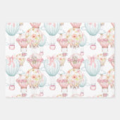 Pink & Blue Baby Wrapping Paper Flat Sheet Set (Front 2)