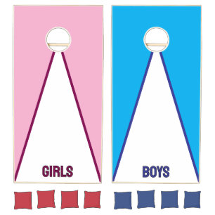 Pink Blue Boy Girl Cornhole Set