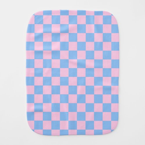 Pink Blue Checkerboard Baby Shower Mod 