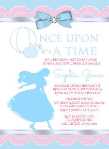 cinderella birthday invitations zazzle