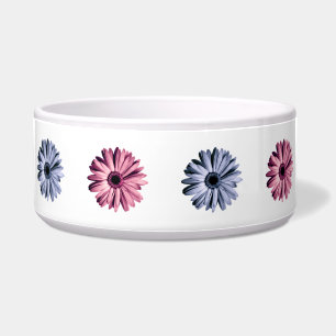 Pink & Blue Daisy Pattern Bowl