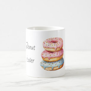 Pink Blue Donut Lover Coffee Mug
