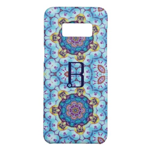 PINK BLUE FRACTAL CIRCLES MONOGRAM Case_Mate SAMSUNG GALAXY S8 CASE