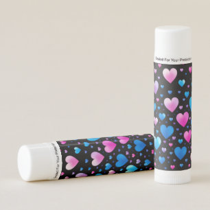 Pink & Blue Glowing Hearts Lip Balm