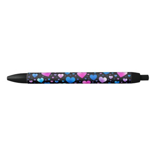 Pink & Blue Glowing Hearts Pen