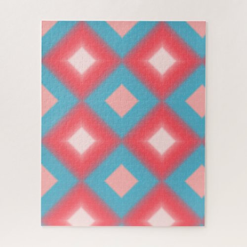 Pink Blue Gradient Hard Difficult Challenging Jigsaw Puzzle