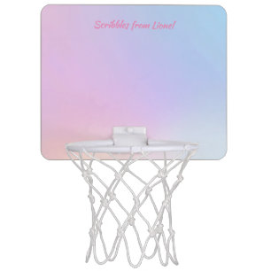 pink, blue, gradient, pastel, feminine, girly, "fo mini basketball hoop