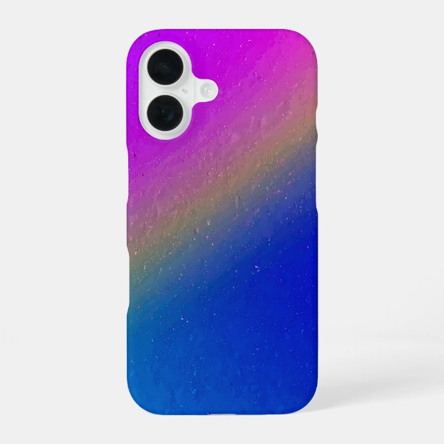 Pink Blue Gradient Rainbow iPhone Case (Back)