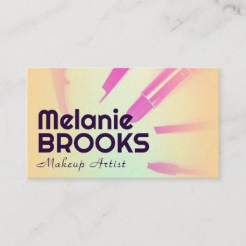 Pink Blue Gradient Vintage Business Card by TwoFatCats at Zazzle