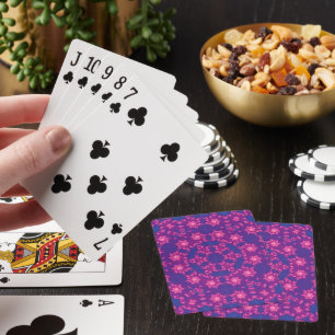 Pink & Blue Kaleidoscope Gradient Poker Cards