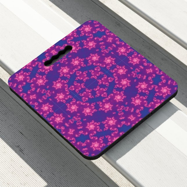 Pink & Blue Kaleidoscope Gradient Seat Cushion (In Situ)