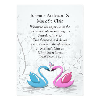 Swan Wedding Invitations 5