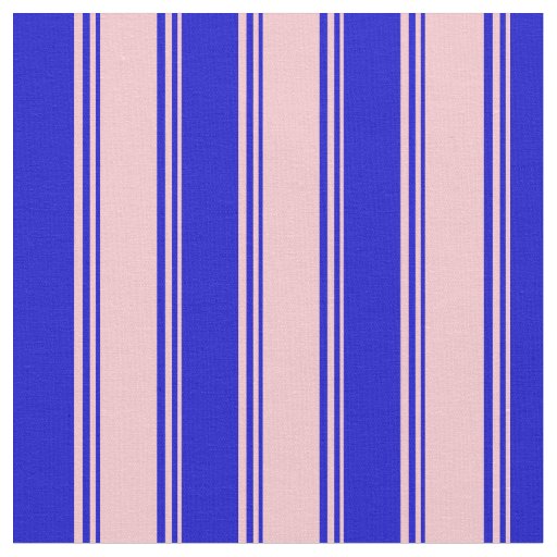 Pink & Blue Lined Pattern Fabric