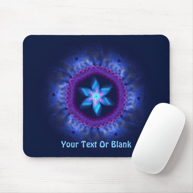 Pink - Blue Magen Mouse Pad (With Mouse)