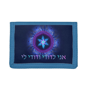 Pink - Blue Magen Trifold Wallet