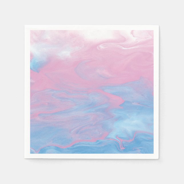 pink & blue marble napkins (Front)