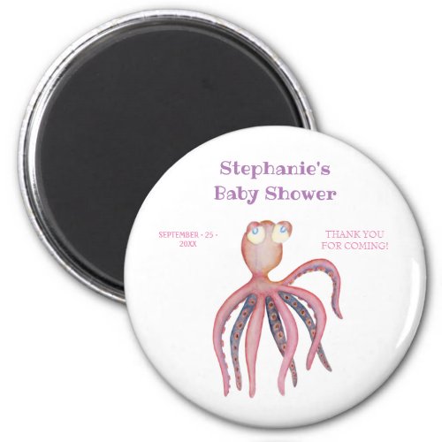 Pink Blue Octopusy Magnet
