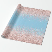 Pink Blue Ombre Glitter Baby Gender Reveal