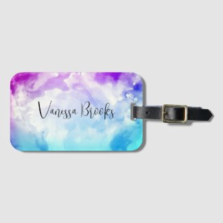 Pink Blue Pastel Artistic Watercolor Trendy Script
