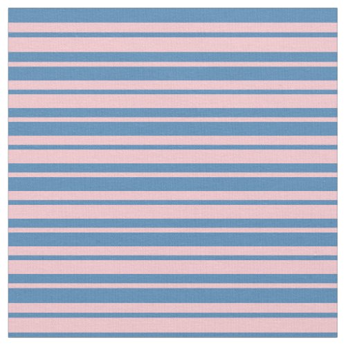 Pink  Blue Pattern of Stripes Fabric
