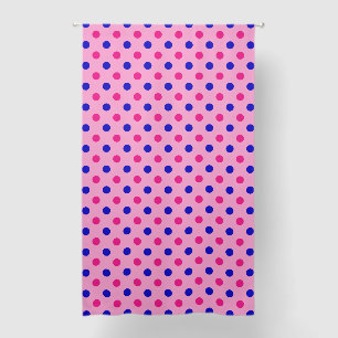 Pink Blue Pink Polka Dot Pattern Blackout Curtains