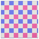 Pink Blue Plaid Check Pattern Design Fabric