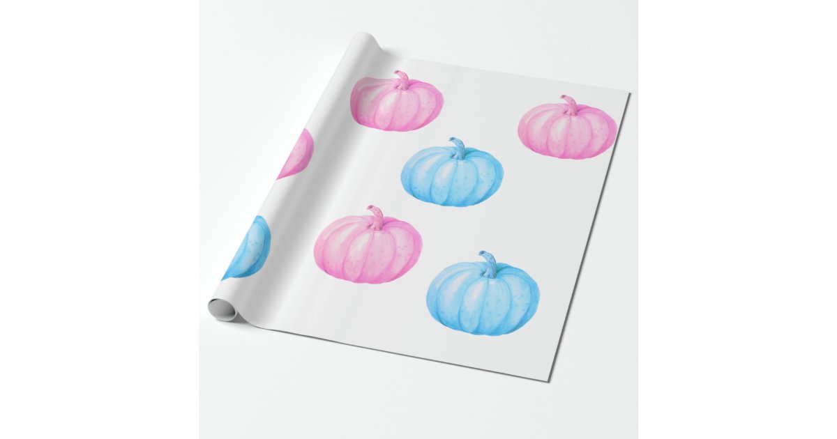 Pink Blue Pumpkin Thanksgiving Gender Reveal Party ...
