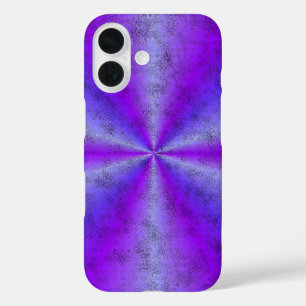 Pink Blue Rainbow in Elephant Skin Leather Optik iPhone 16 Case