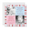 Pink & Blue Sibling Photo Birthday Invitation