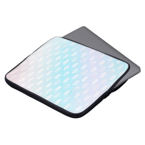 Pink Blue Silver Brush Strokes Laptop Sleeve