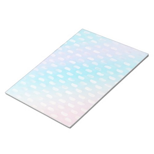 Pink Blue Silver Brush Strokes Notepad