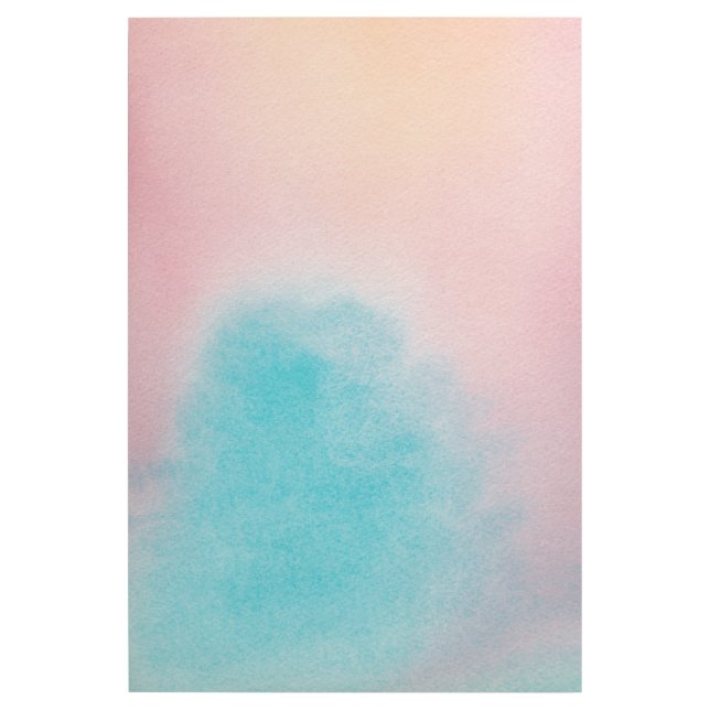  Pink Blue Sky Abstract Watercolour Painting Board Gallery Wrap (Front)