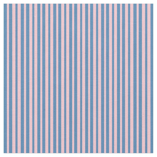 Pink & Blue Striped Pattern Fabric (Close Up)